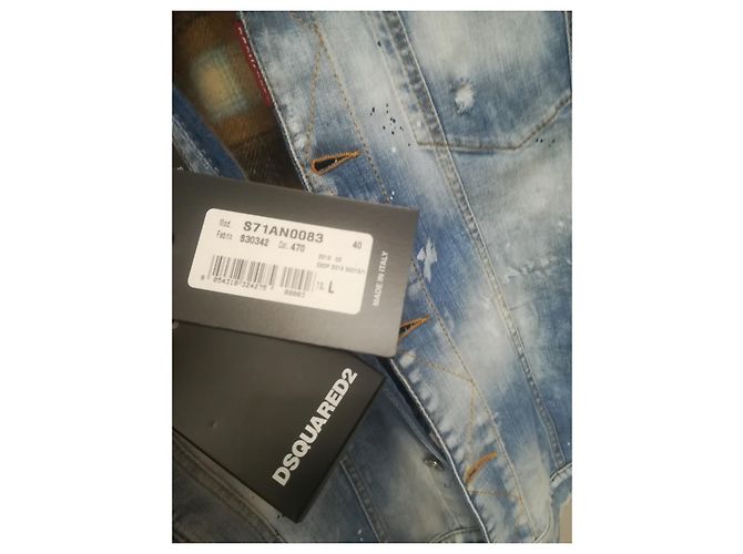 Giacca di jeans blu navy Dsquared2 Uomo - vista 3
