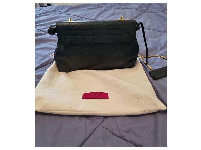 Borsa Valentino Garavani in pelle nera Nero - vista 2