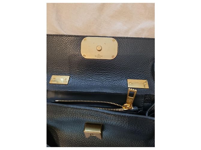Borsa Valentino Garavani in pelle nera Nero - vista 4