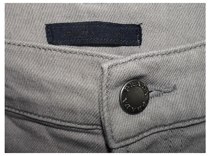 JEANS PRADA TIGHT FIT GRIGI - vista 2