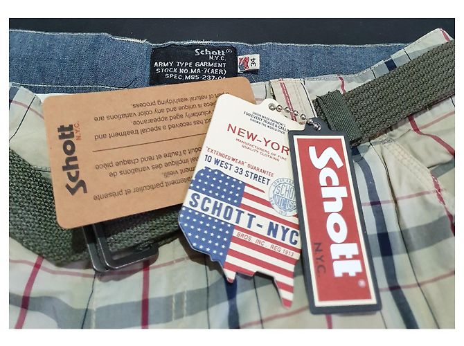 Pantaloncini cargo Schott in cotone taglia 34 Multicolore - vista 6