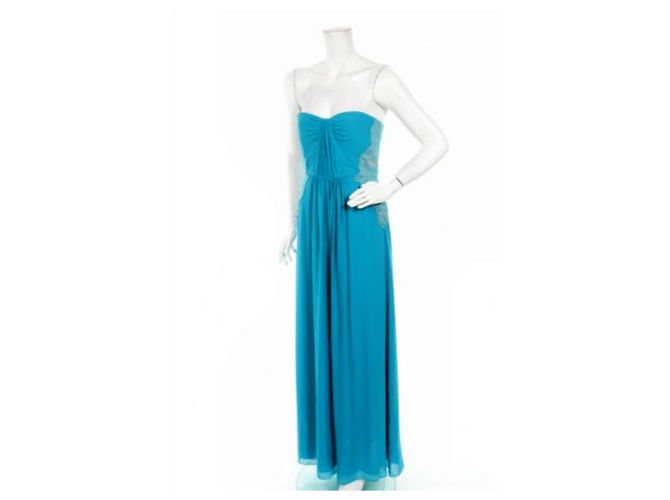 Bcbg Max Azria Maxi abito da sera in tessuto Ashby NWT Blu - vista 3