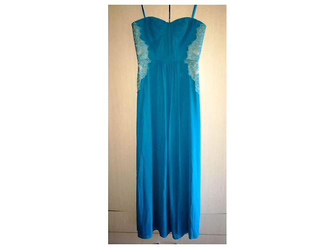 Bcbg Max Azria Maxi abito da sera in tessuto Ashby NWT Blu - vista 4