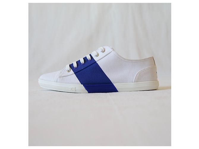 Chanel Scarpe da ginnastica Bianco Blu - vista 2