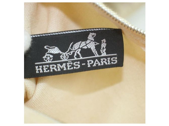Hermès Brown x Creme Lindy de Plage Einkaufstasche mit Beutel - Ansicht 4