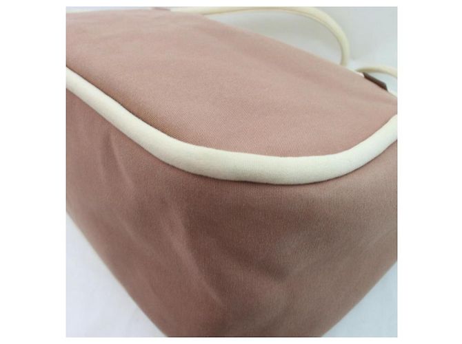 Hermès Brown x Creme Lindy de Plage Einkaufstasche mit Beutel - Ansicht 7