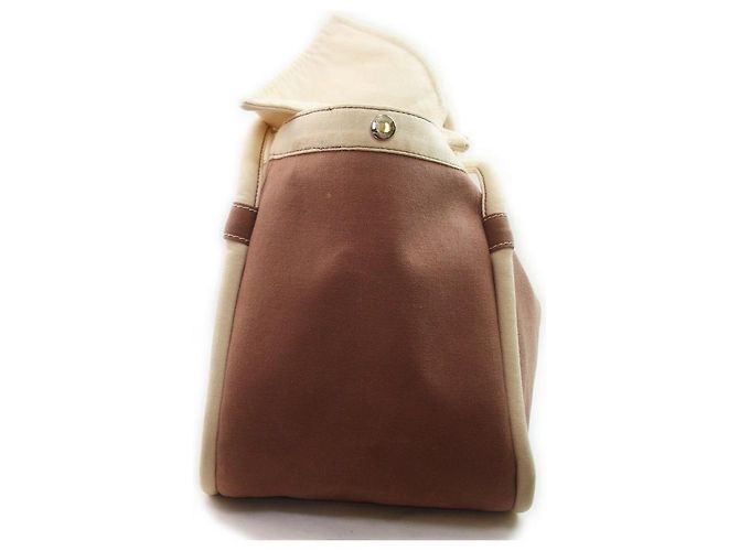 Hermès Brown x Creme Lindy de Plage Einkaufstasche mit Beutel - Ansicht 9