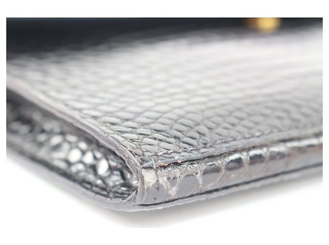 Hermès Borsa a busta Pochette Pochette in coccodrillo Rio nero Porosus - vista 3