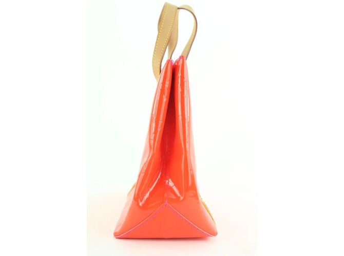 Louis Vuitton Rob Wilson Orange Monogramm Vernis Fluo Neon Reade PM Einkaufstasche - Ansicht 2