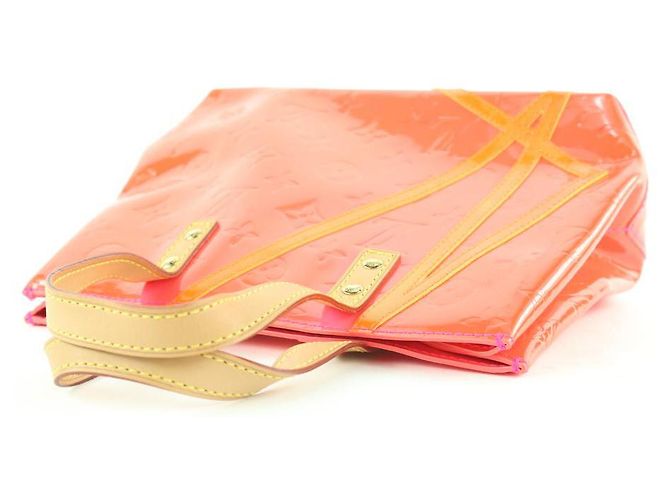 Louis Vuitton Rob Wilson Orange Monogramm Vernis Fluo Neon Reade PM Einkaufstasche - Ansicht 8