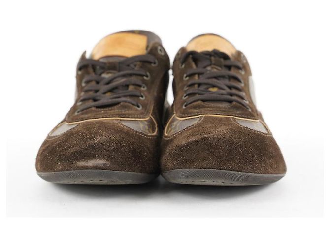 Louis Vuitton Männer LV10 oder US11 Brauner Wildleder Monogram Energie Sneaker - Ansicht 7