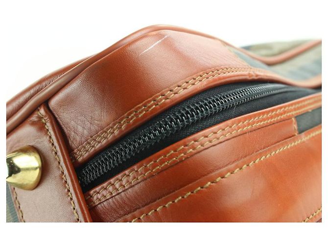 Fendi Borsa da viaggio grande per valigia a righe Pequin - vista 3