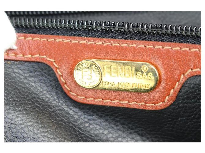 Fendi Borsa da viaggio grande per valigia a righe Pequin - vista 9
