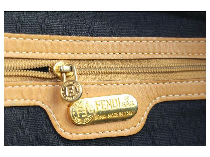 Fendi Borsone Boston Pequin Stripe - vista 11