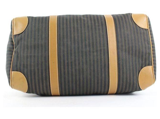 Fendi Borsone Boston Pequin Stripe - vista 3