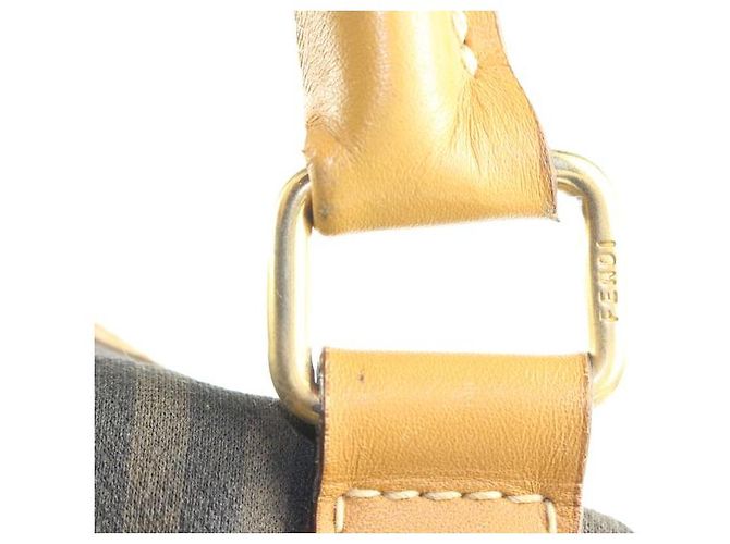 Fendi Borsone Boston Pequin Stripe - vista 6
