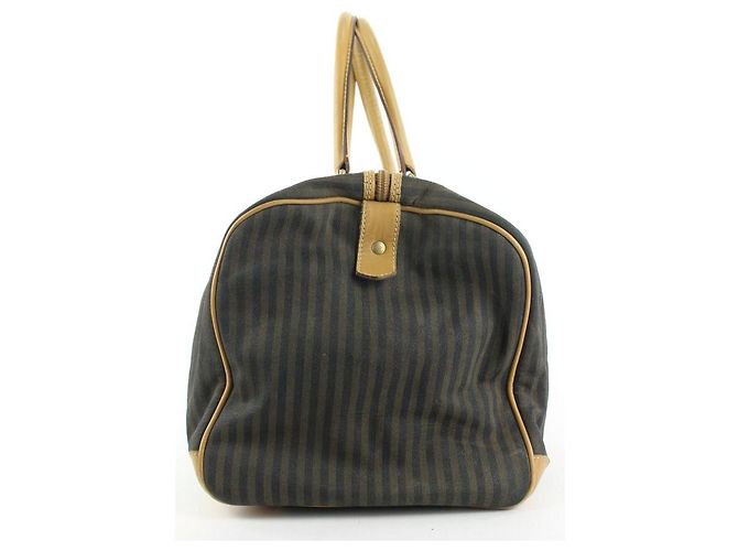 Fendi Borsone Boston Pequin Stripe - vista 7