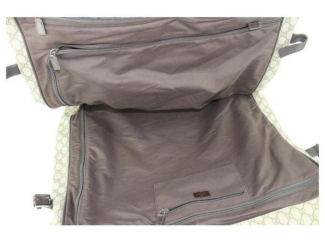 Gucci Porta abiti marrone Supreme GG - vista 11