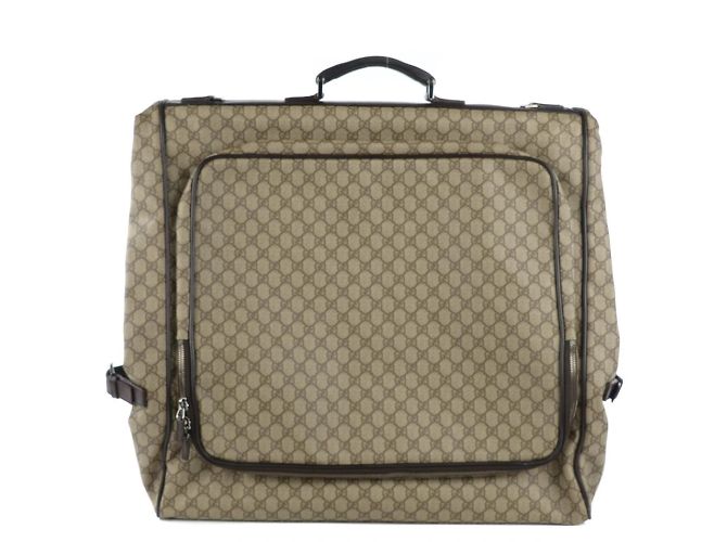 Gucci Porta abiti marrone Supreme GG - vista 9