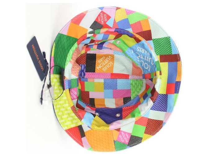 Bucket Louis Vuitton Size 60 Mehrfarbiger Damie 3D Eimerhut Bob Fisherman - Ansicht 8