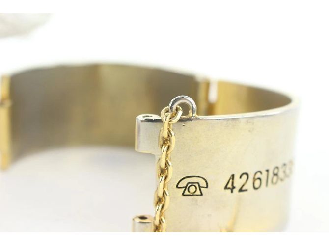 Chanel Perno a catena indirizzo x telefono Cambon Cuff Bangle Bracelet - vista 4