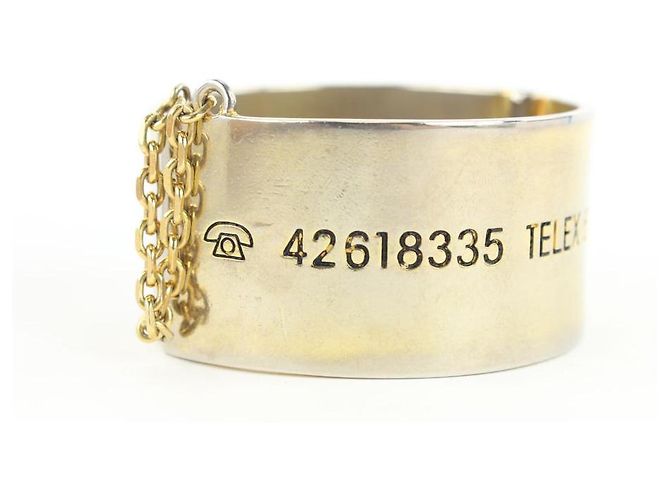 Chanel Perno a catena indirizzo x telefono Cambon Cuff Bangle Bracelet - vista 5