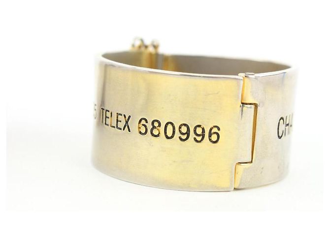 Chanel Perno a catena indirizzo x telefono Cambon Cuff Bangle Bracelet - vista 7