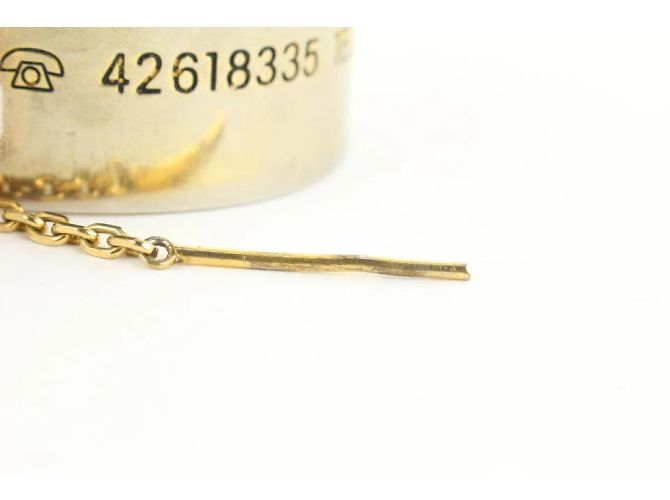 Chanel Perno a catena indirizzo x telefono Cambon Cuff Bangle Bracelet - vista 8