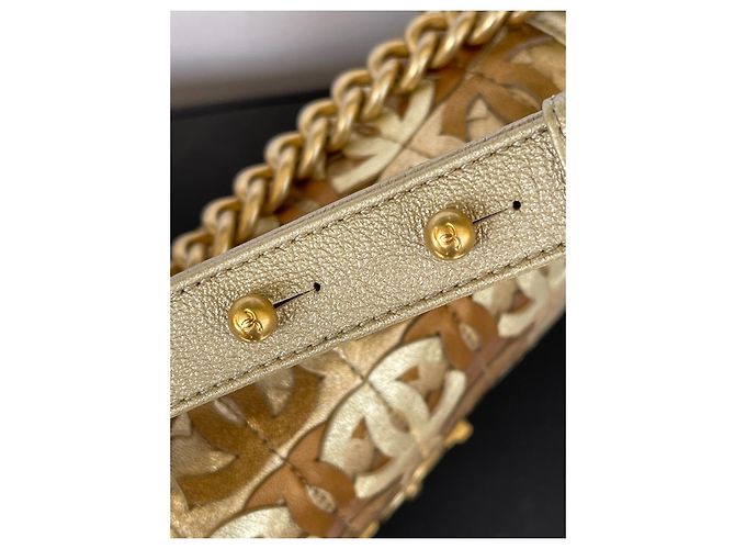 Edizione limitata Chanel OLD BOY (25X15X9)Borsa D'oro - vista 12