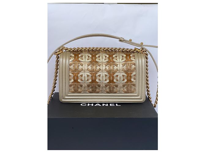 Edizione limitata Chanel OLD BOY (25X15X9)Borsa D'oro - vista 2