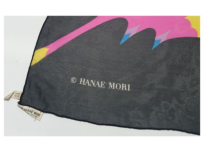 Sciarpa di seta Hanae Mori con motivo farfalla Multicolore - vista 3