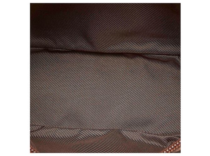 Gucci Brown GG Canvas Boat Baguette - vista 5