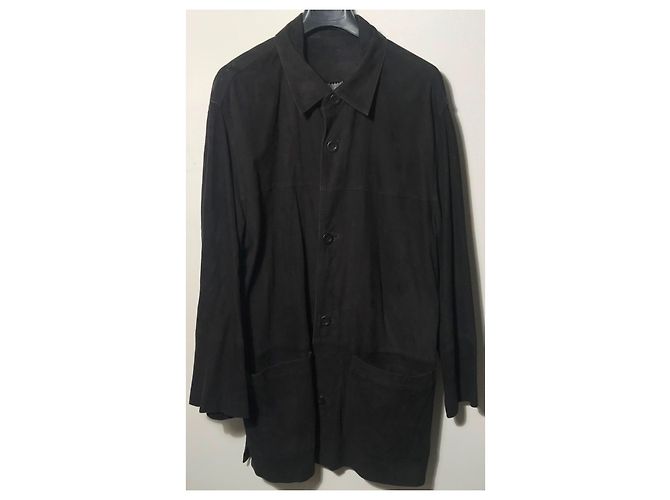 Autre Marque Giacca camicia Pioneer in camoscio blu notte Blu navy - vista 11