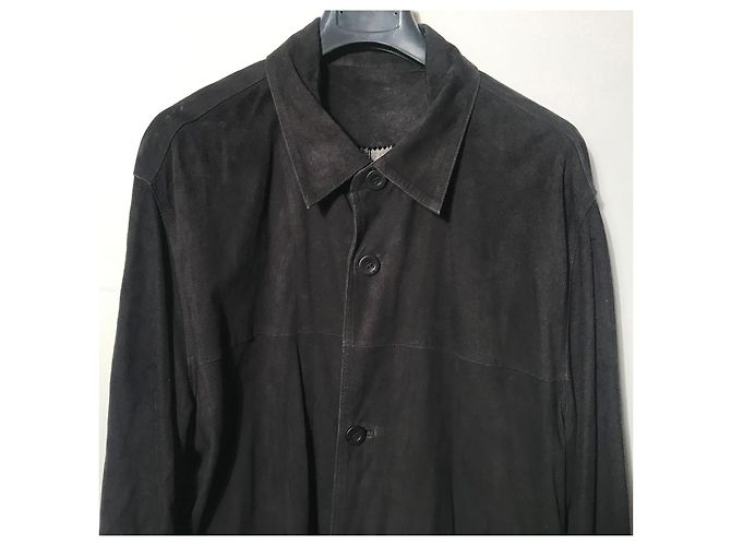 Autre Marque Giacca camicia Pioneer in camoscio blu notte Blu navy - vista 12