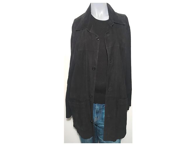 Autre Marque Giacca camicia Pioneer in camoscio blu notte Blu navy - vista 2