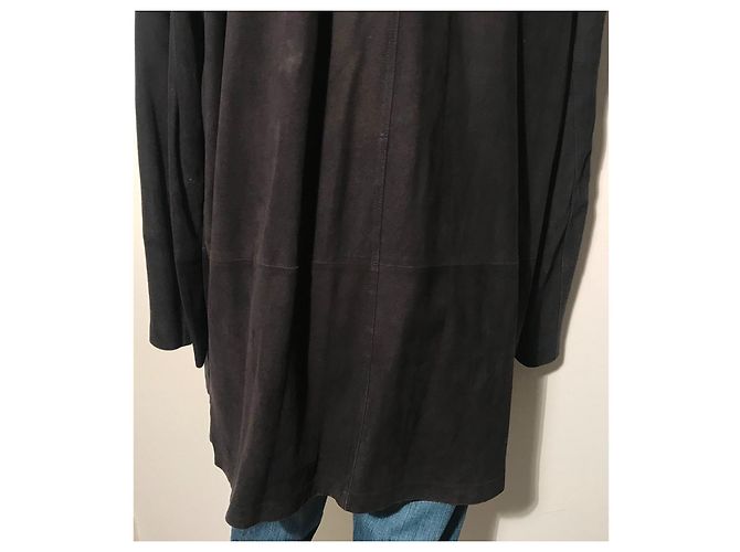 Autre Marque Giacca camicia Pioneer in camoscio blu notte Blu navy - vista 5