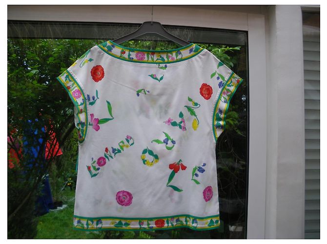 Leonard Tunika Bluse mit Blumenmuster Baumwolle Viskose Größe 42 Mehrfarben - Ansicht 3