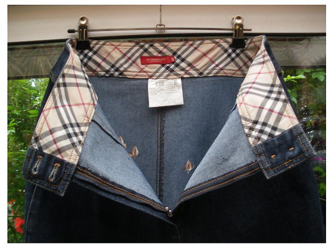 Burberry Denim Skirt Navy Blue - vista 3