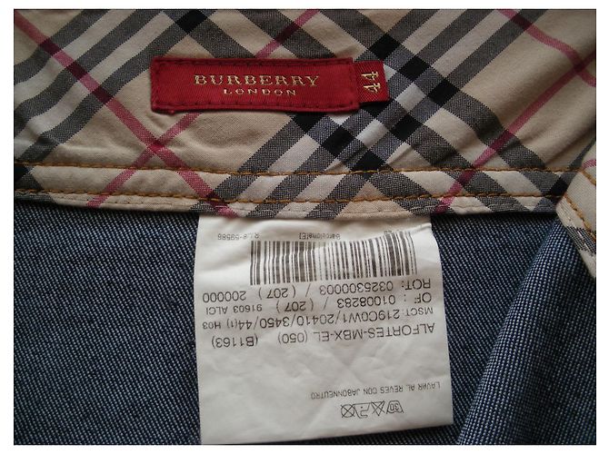 Burberry Denim Skirt Navy Blue - vista 5