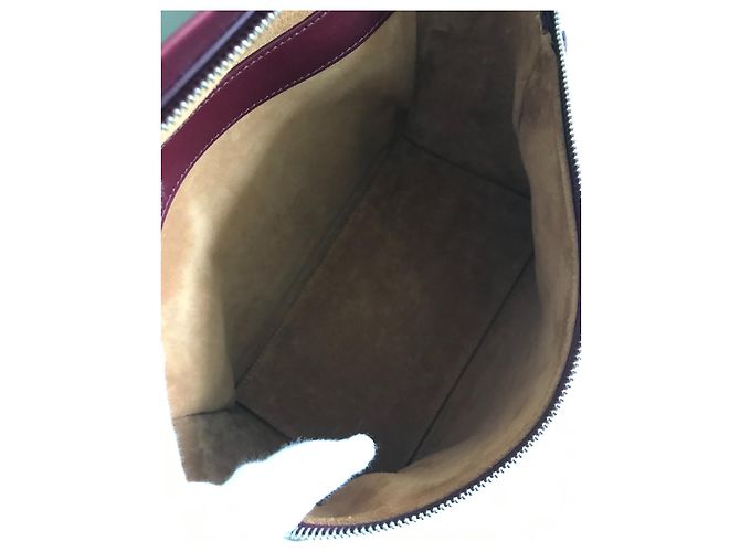 Sophie Hulme Borsa Bolt grande - Rossa Bordò - vista 15