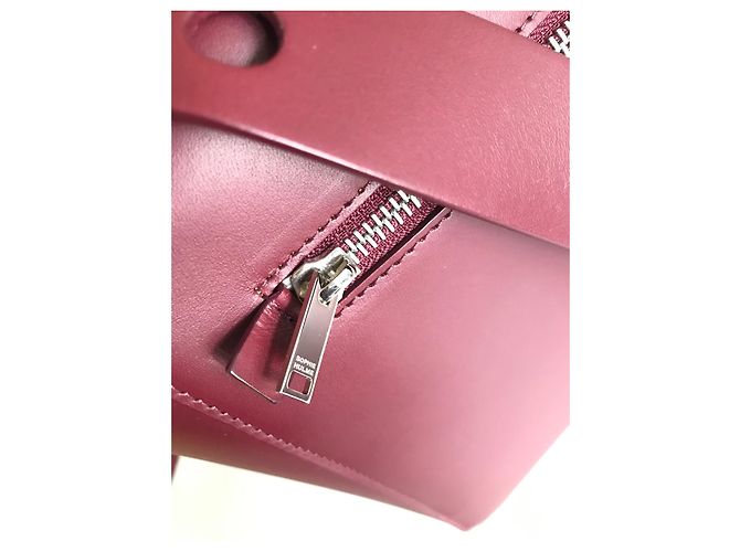 Sophie Hulme Borsa Bolt grande - Rossa Bordò - vista 17
