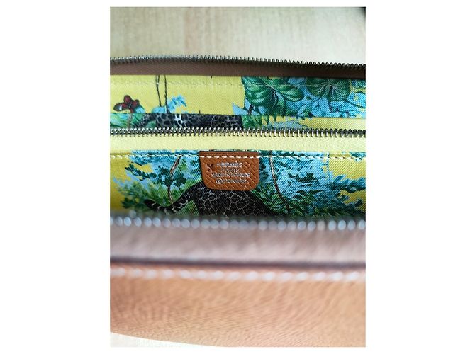 Portafoglio Hermès Silk In Pelle Epsom Cognac Marrone chiaro - vista 4