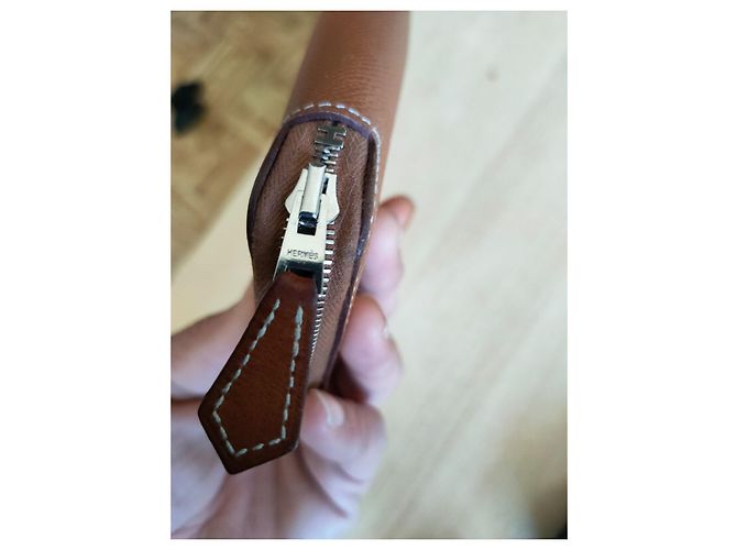 Portafoglio Hermès Silk In Pelle Epsom Cognac Marrone chiaro - vista 7