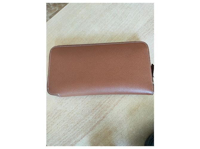 Portafoglio Hermès Silk In Pelle Epsom Cognac Marrone chiaro - vista 8