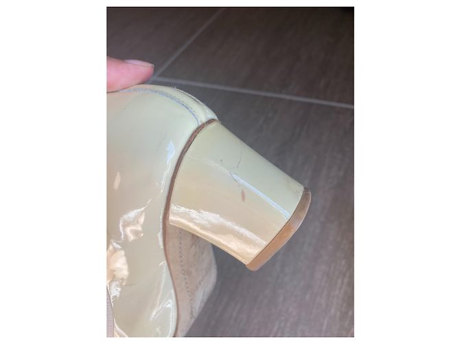 Repetto Camille bailarinas de charol beige 36 - vista 10