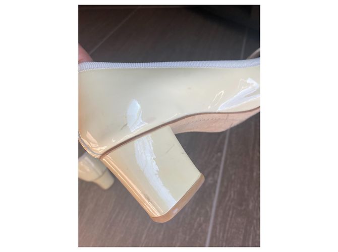 Repetto Camille bailarinas de charol beige 36 - vista 11