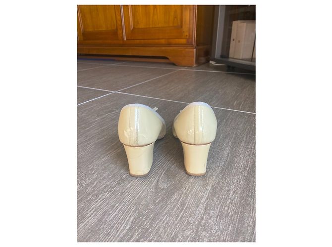 Repetto Camille bailarinas de charol beige 36 - vista 4