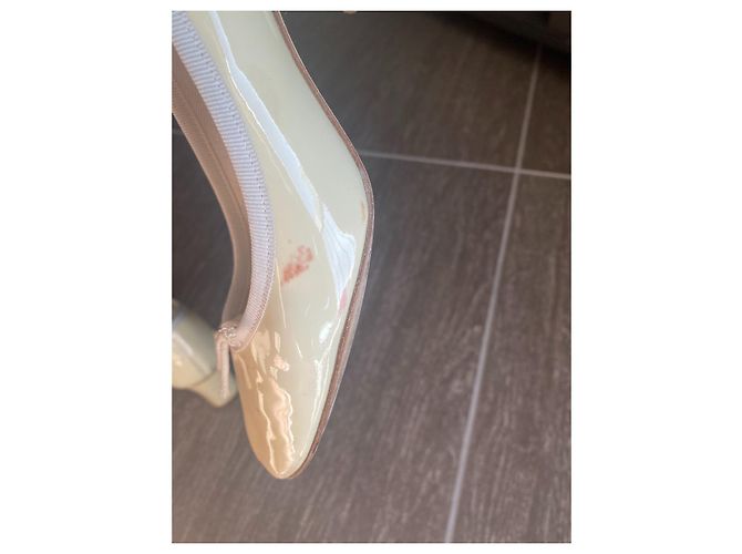 Repetto Camille bailarinas de charol beige 36 - vista 7