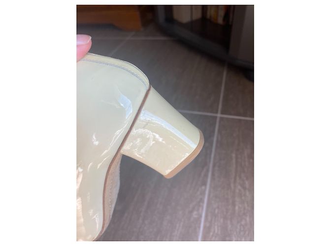Repetto Camille bailarinas de charol beige 36 - vista 8