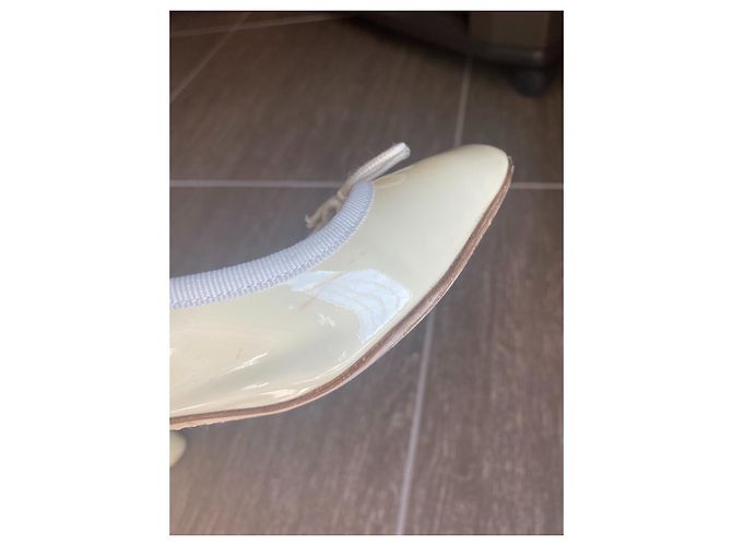 Repetto Camille bailarinas de charol beige 36 - vista 9